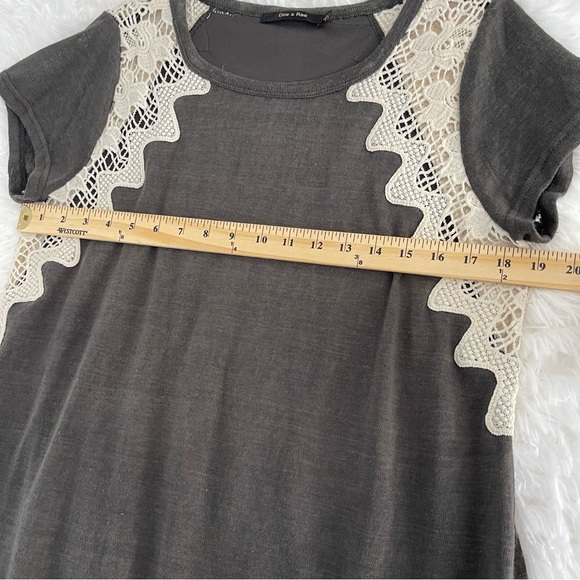 Doe & Rae Dress Women’s Large Short Sleeve Lace T-Shirt Dress - Picture 7 of 8